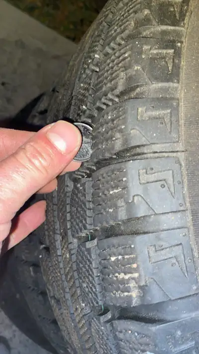 Selling winter tires on rim with lug nuts that came off my 2016 ford focus se. Tires are new and in...