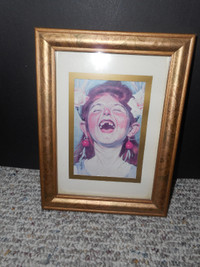 Fun Photo of girl laughing in frame 9x6