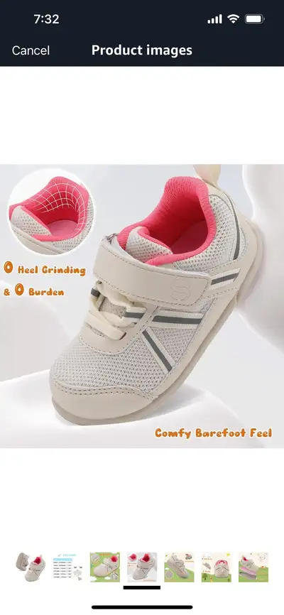 These cute new beige and pink infant shoes are in excellent condition! They're designed for babies a...