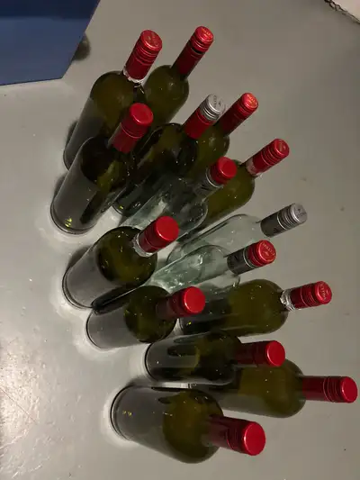 15 bottles litre and 750 ml no labels with twist, View more
