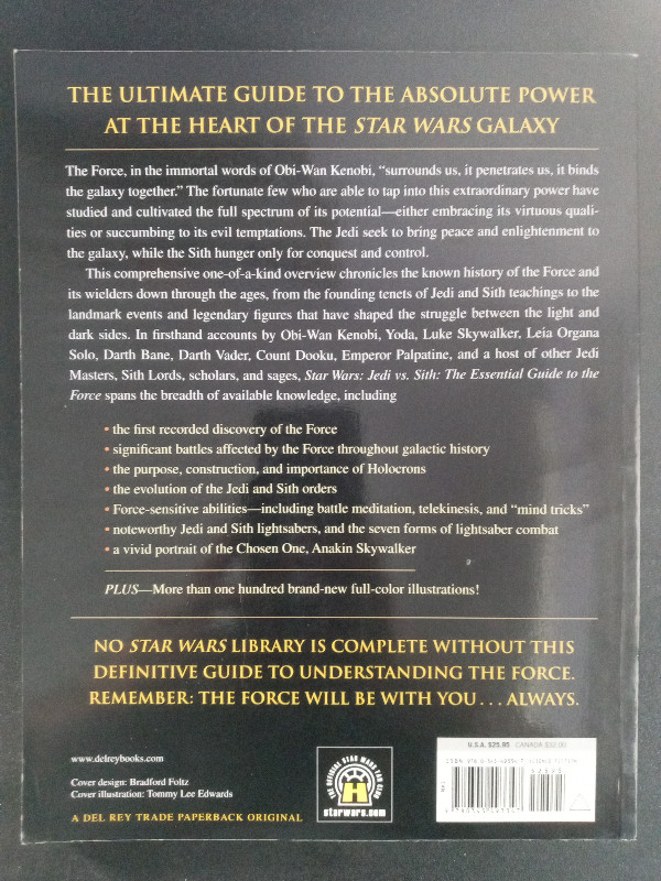 Jedi vs. Sith: The Essential Guide to the Force by Ryder Windham in Fiction in St. Catharines - Image 2