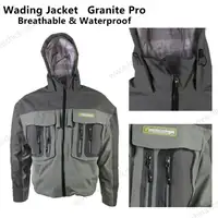 Breathable 3 layers fishing wading jacket, brand new, size large