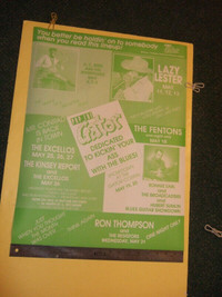 Pop the Gator Kitchener Ontario club poster 1989