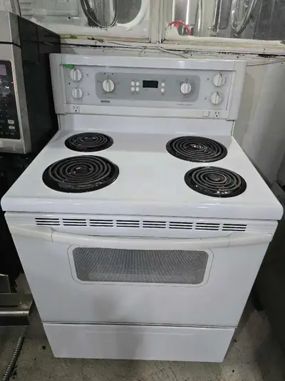 CAN DELIVER Kenmore 30" White Electric Coil Top Stove Oven , View more