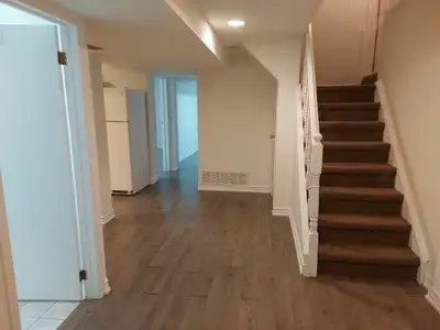 basement apartment newly renovated with laundry in the unit