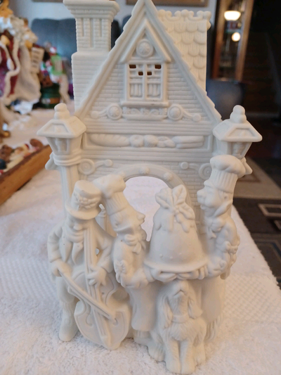 Partylite's bisque porcelain Bakery Carolers candle holder, View more
