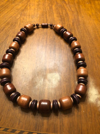 Vintage wooden necklace