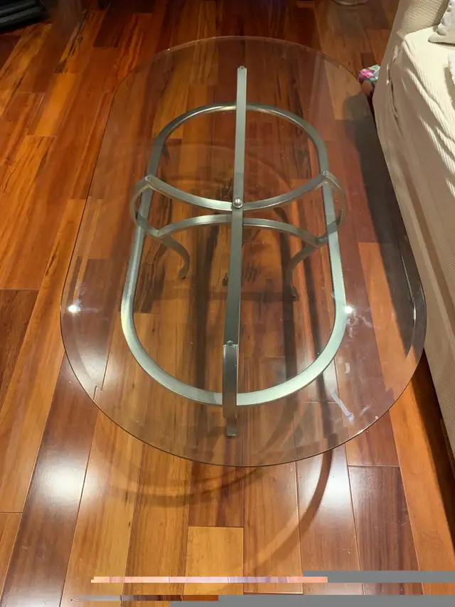 Glass Coffee Table and Side Table, Metal Frame in Coffee Tables in City of Toronto - Image 3