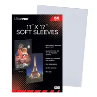 ULTRA PRO ... SOFT SLEEVES ... 11" x 17" .... 50 per package