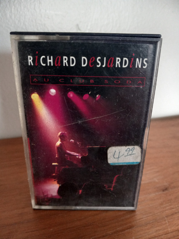 RICHARD DESJARDINS: AU CLUB SODA / CASSETTE / TESTED in CDs, DVDs & Blu-ray in City of Toronto