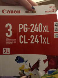 Canon Printer Ink 240xl  241Xl 4 black 2 colour ink cartridges 