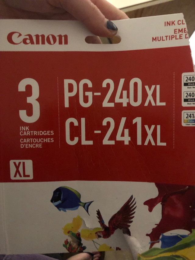 Canon Printer Ink 240xl  241Xl 4 black 2 colour ink cartridges  in Printers, Scanners & Fax in Saskatoon