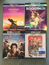 New 4K Blurays Queen Bohemian Rhapsody Elton John Rocketman and