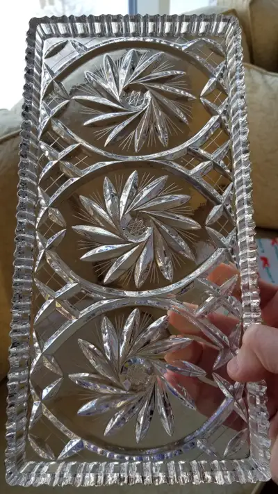 Vintage Crystal Serving Platter, View more