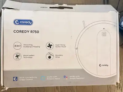 3-in-1 Robot Vacuum and Mop cleaner., View more