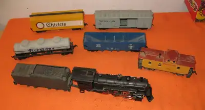 HO Scale Train Locomotive #5678  0-6-2 / Coal & 5 Cars -Germany, View more
