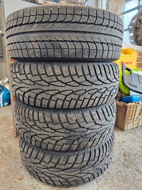 4x 235/55R18 Snow Tires + Rims For Sale -
