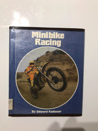 Vintage 1980 Minibike Racing Motorcycle Hardcover Photo Book