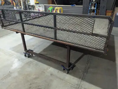 8' x 8' sled / quad deck for sale. Solid metal construction in good shape. Plywood decking is in dec...