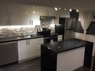 Sparkling Kitchen, Cozy Basement