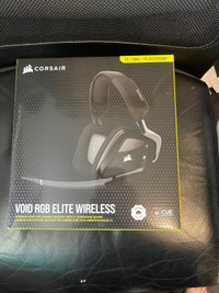 Unused Corsair Void RGB Elite Wireless Headset for PC