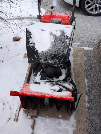 Old snowblower for sale $100 runs, all metal, View more