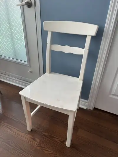 White Wooden Dining Chair, View more