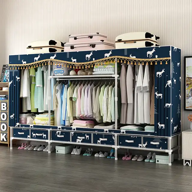 2.7M Steel Frame with 25MM Steel Pipes Drawer-Style Closet in Dressers & Wardrobes in Oakville / Halton Region - Image 3