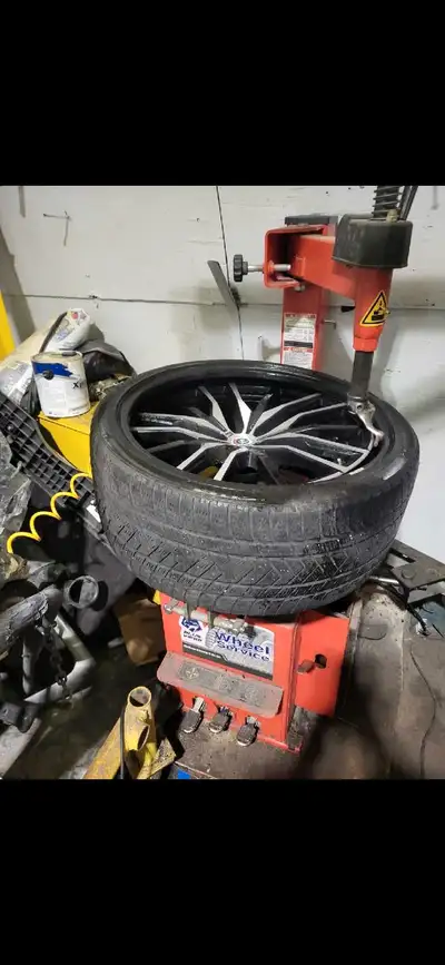Flat tire repair mobile service we go anywhere call anytime 780 231 3960 or Mechanic for vehicles ca...