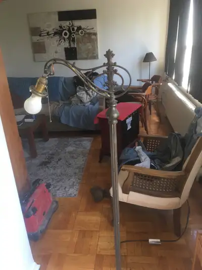 Vintage antique floor lamp, View more