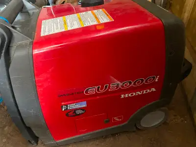 Honda eu3000i inverter generator. Starts easily runs like new, View more
