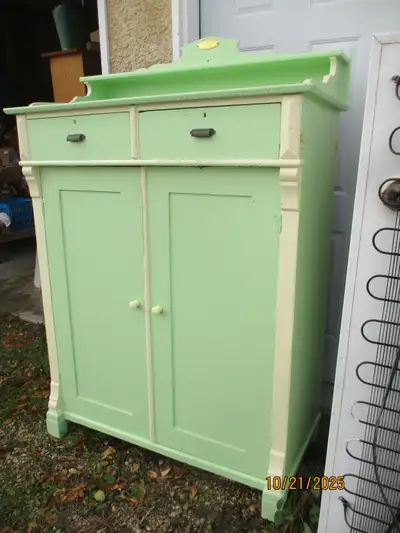 Selling quickly at $300.00 ....original owners son painted the whole cabinet when they moved into th...