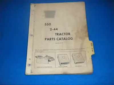 Oliver 550 2-44 Tractor Parts Catalog 1970 shipping available at your cost any questions please mess...