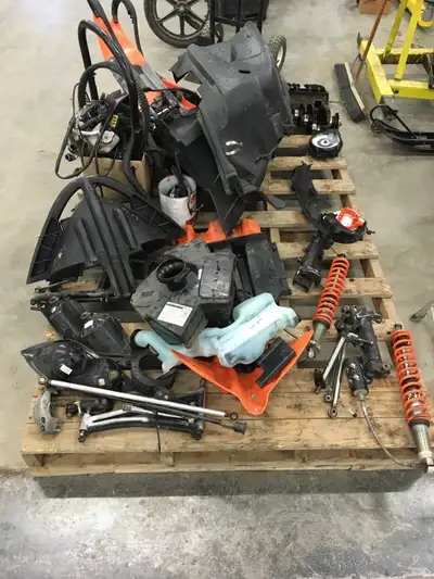 2005 F7 Parting out, black and orange, with 141" track conversion kit, slydog powderhound 7" skis, s...