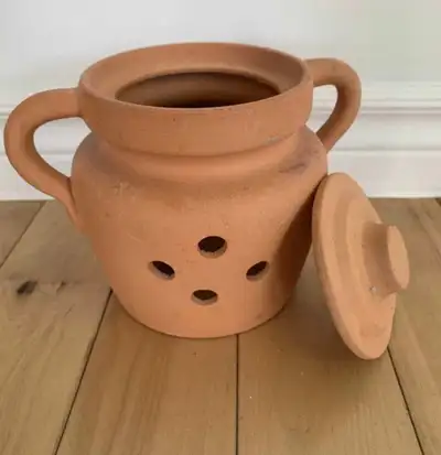 Terra-cotta candle pot 6.5 inch height, View more