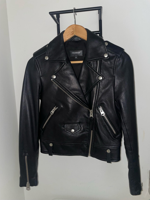 Mackage Baya Leather Jacket XS in Women's - Tops & Outerwear in Edmonton
