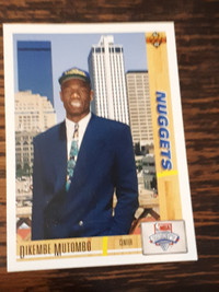 1991-92 Upper Deck Basketball Dikembe Mutombo Rookie Card #3