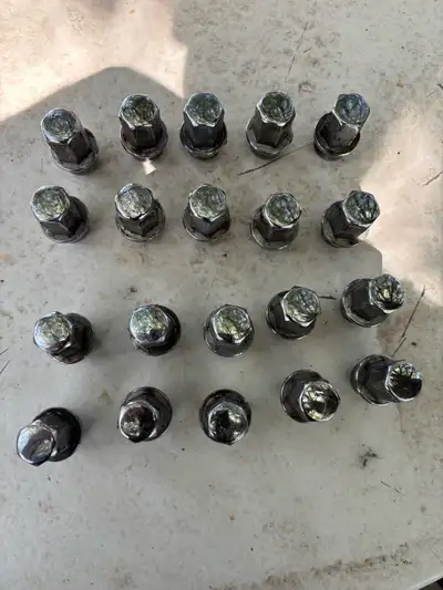M12x1.5 lug nuts for 2008 to 2020 Dodge Grand Caravan Chrysler Town and Country Dodge Journey. A com...