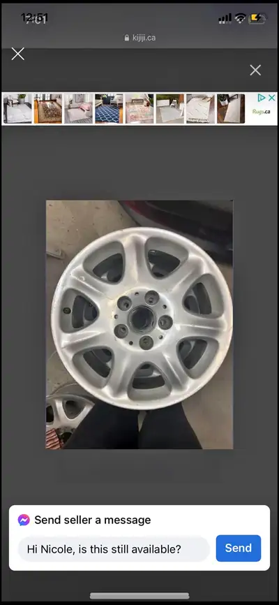 Toyota and Mercedes rims