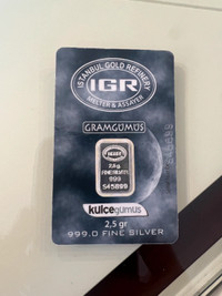 IGR 2.5 Gram 0.999 Fine Silver Wafer!