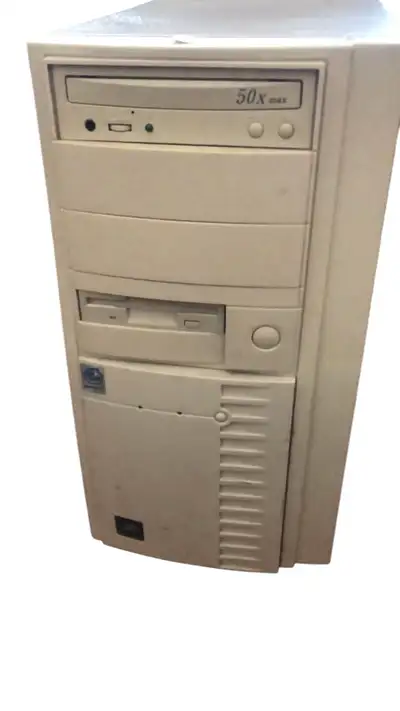 Vintage computer tower. Desktop computer.CPU. PC.  I deliver!, View more