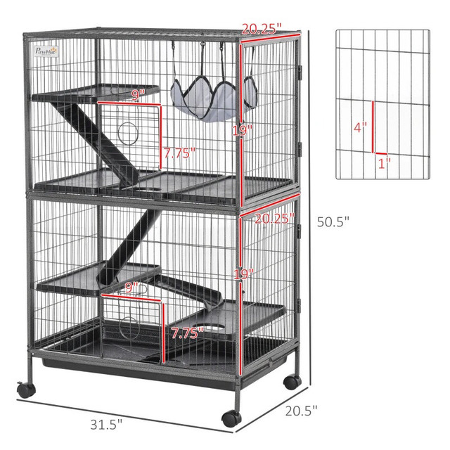 5-Tier Rolling Small Animal Cage in Small Animals for Rehoming in Markham / York Region - Image 2