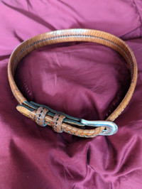 BELT, ALL LEATHER,  30". REDUCED. ,!!!