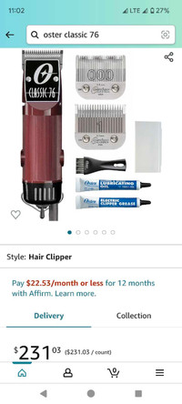New Oster classic 76 Hair clippers