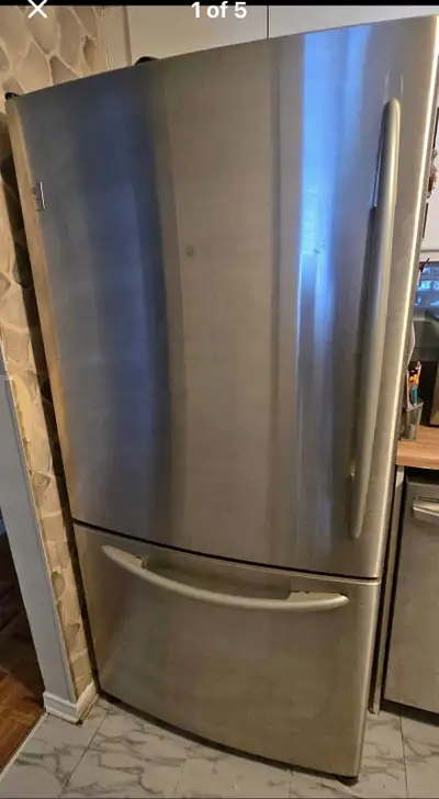  GE Stainless fridge, View more