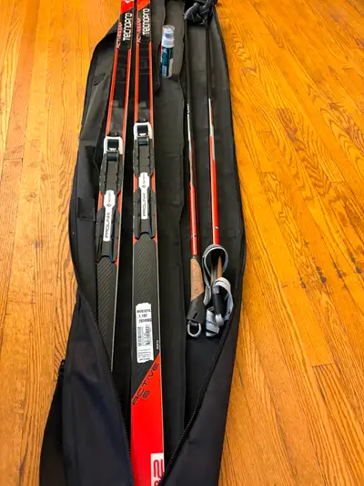 Cross country ski + poles + bag. The boots are for free if you are size 8 $20 obo, contact text 705-...