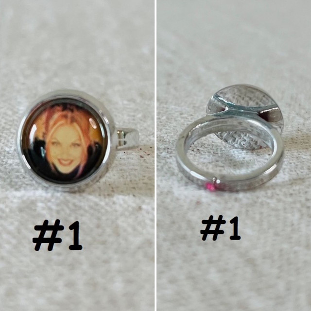 SPICE GIRLS PHOTO PLASTIC RINGS-RARE VINTAGE in Arts & Collectibles in Edmonton - Image 3