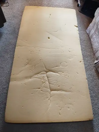 Free foam to fit a single bed. Fair condition. Good for kids sleep overs or camping. Call Donna at 2...