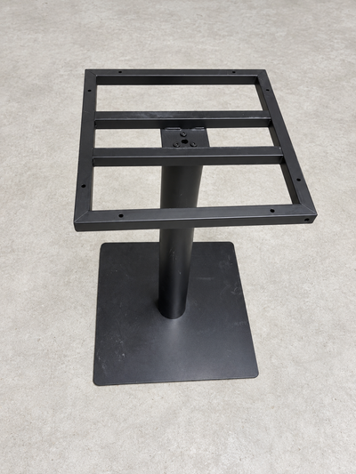Heavy-duty commercial black metal table pedestal bases in good used condition. Ideal for restaurant,...
