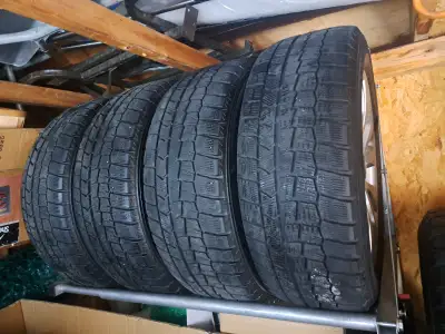 I'm selling 4 winter tires. Dims. are 205/55R16. I used them with a Kia Rondo (orig.) and after for...